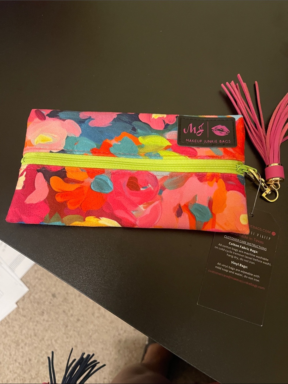Floral makeup junkie bag- mini